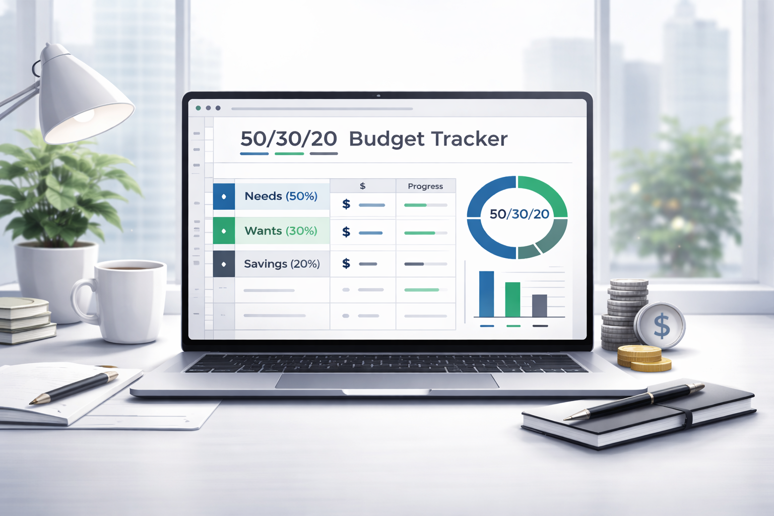 50-30-20 Spend Tracker